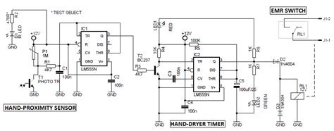 Automatic Hand Dryer Circuit ElectroSchematics