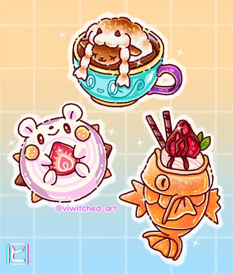 Artstation Pokémon Dessert Course 3 Viviana Ramírez Viwitched Art