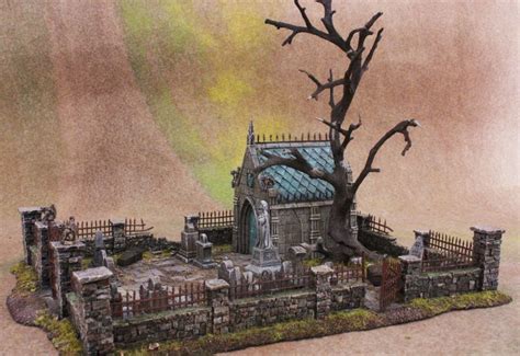 Tabletop World Graveyard Diorama Ideas Moss Terrarium Halloween Items