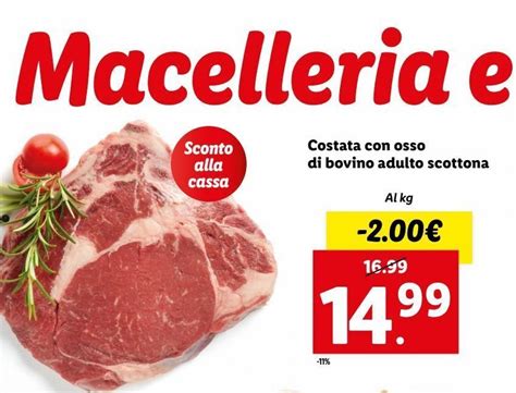 Costata Con Osso Di Bovino Adulto Scottona Offerta Di Lidl