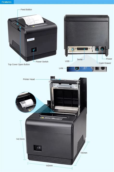 Xprinter Xp Q Mm Thermal Receipt Printer For Retail Supermarket