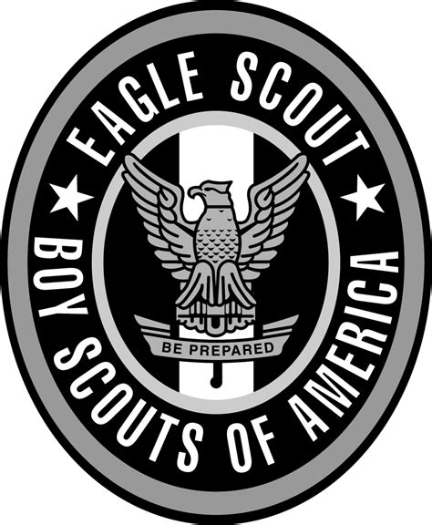 Boy Scouts Eagle Scout Logo Black and White – Brands Logos