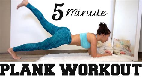 4 Minute Plank Workout Smaller Waist From Home By Vicky Justiz Youtube