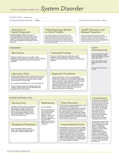 Cellulitis System Disorder Template It Can Be Caused By Multiple