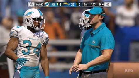 Madden Nfl 17 Miami Dolphins Vs San Diego Chargers Gameplay Hd