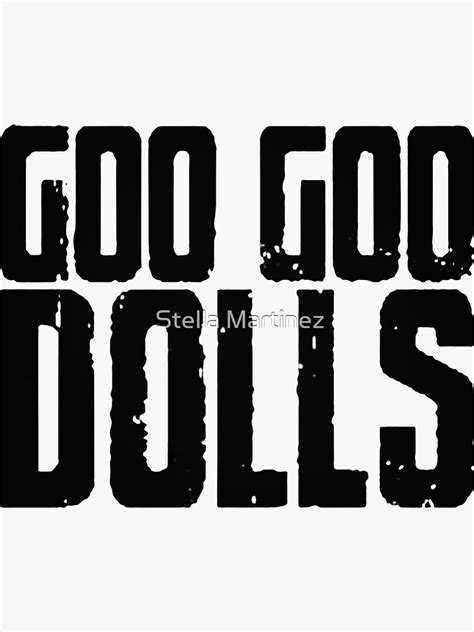 Logos Music Rock Popular Cover The Goo Goo Dolls 03 Sticker By