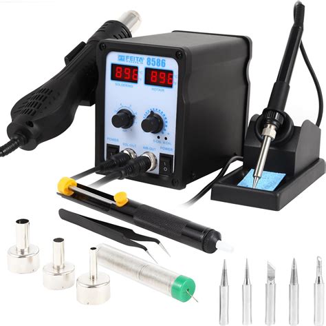 FEITA 8586 2 In 1 SMD Hot Air Rework Station With Digital Soldering
