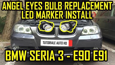 Bmw E90 E91 Angel Eyes Bulb Replacement Led Marker Install Youtube