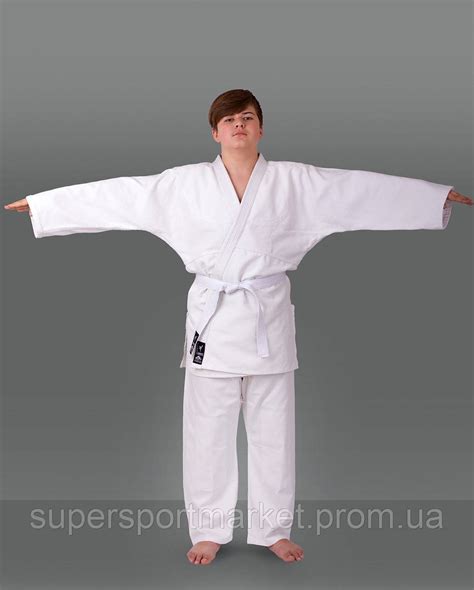 Кимоно для дзюдо джиу джитсу айкидо белое Combat - 120 см, цена 1050 ...