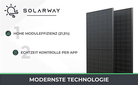 Solarway Balkonkraftwerk W Komplett Steckdose X W Jasolar