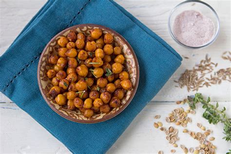 Indian Spiced Roasted Chickpeas With Black Sea Salt