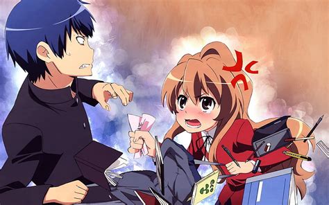 Online crop | HD wallpaper: aisaka, ryuuji, taiga, takasu, toradora ...