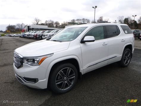 White Frost Tricoat Gmc Acadia Denali Awd Photo