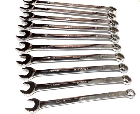 Snap On 10pc Metric Flank Drive Plus Combination Wrench Set SOEXM710 2