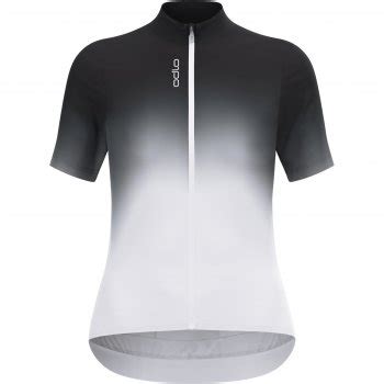 Odlo Zeroweight Chill Tec Print Short Sleeve Cycling Jersey Women White