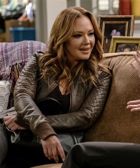 Leah Remini In A Fierce Leather Jacket