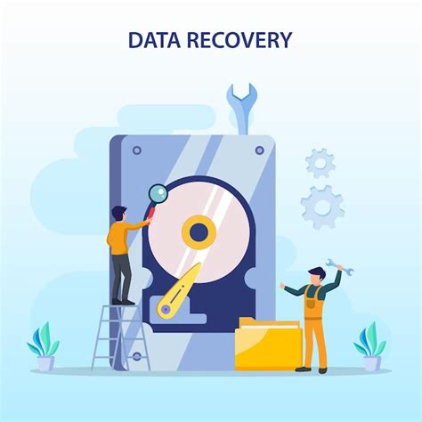 Premium Vector Flat Vector Concept Of Data Recovery Services Data