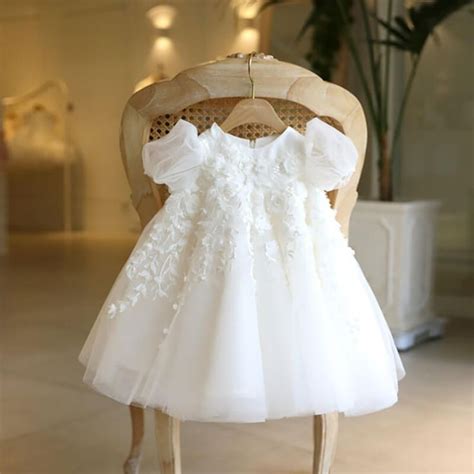 Robe Bapt Me Organza Robe Bapteme Robe Ceremonie Bebe Robe Bapt Me B B