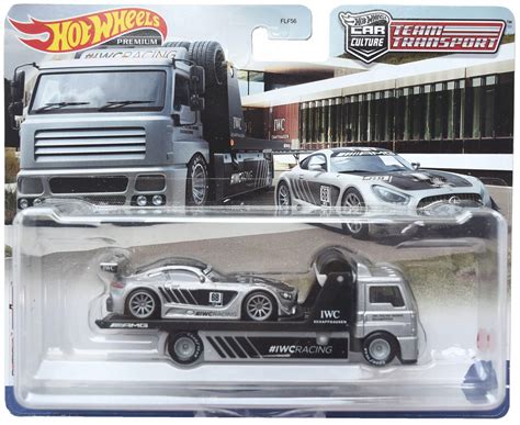 HOT WHEELS MERCEDES AMG GT IWC FLEET FLYER TEAM TRANSPORT NOWY