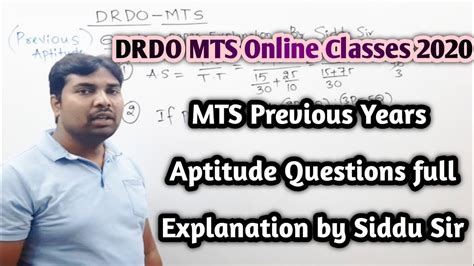 Mts Previous Aptitude Drdo Mts Previous Year Question Paper In