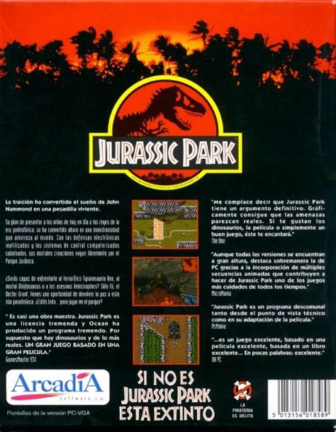 Jurassic Park 1993 Box Cover Art Mobygames