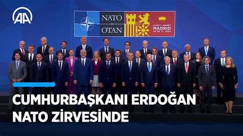 Cumhurba Kan Erdo An Nato Liderler Zirvesi Nde Aile Foto Raf