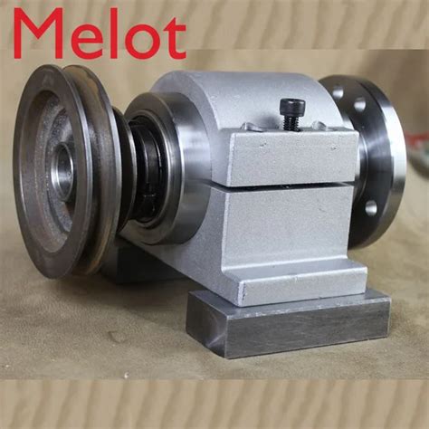 Lathe Spindle Assembly With Flange Connection Plate Transition Plate 80