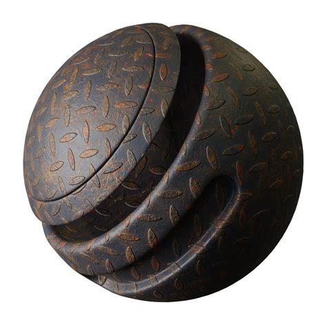 Rusted Metal Tread Plate Free Metal Materials Blenderkit