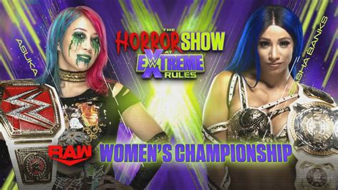 Wwe K The Horror Show At Extreme Rules Asuka With Kairi Sane Vs Sasha