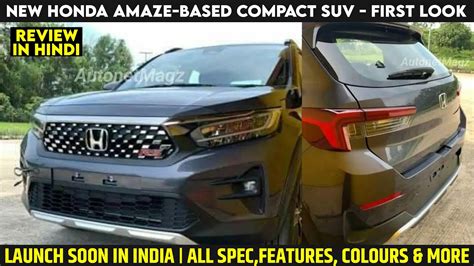 New Honda Compact Suv Amaze Based Compact Suv Spied Undisguised For