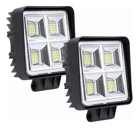 Par Farol Milha Led Extra Forte W Trator Caminh O Forte