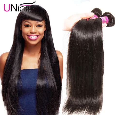 Unice Hair 7a Peruvian Virgin Hair Straight Unprocessed Peruvian