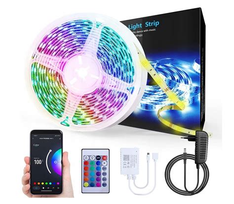 Taśma LED TUYA kolorowa RGB 5m SMART HOME pilot Amazon Alexa Google