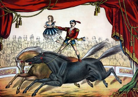 horse circus act painting  stock photo public domain pictures