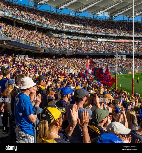 West Coast Eagles Football Club And Melbourne Demons Members Fans And