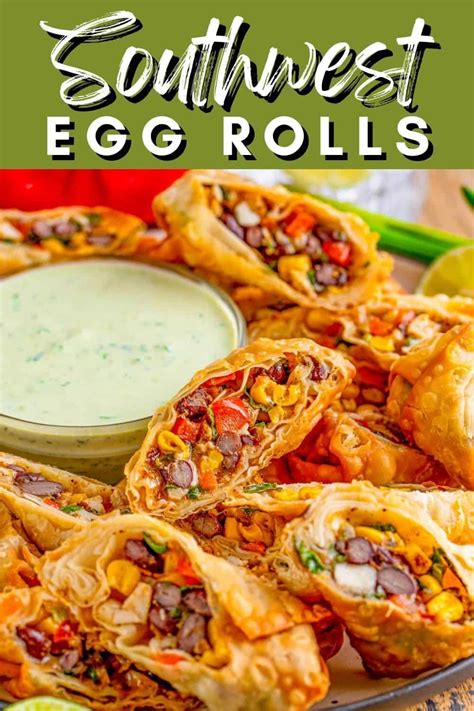 Southwest Egg Rolls Tornadough Alli Recipe Southwest Egg Rolls Egg Roll Recipes Egg Rolls