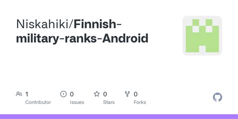 GitHub - Niskahiki/Finnish-military-ranks-Android