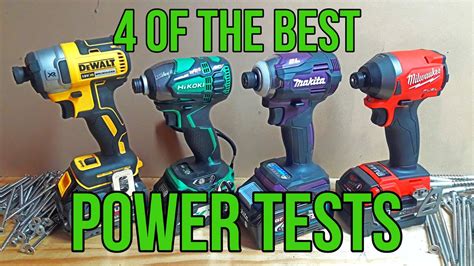 DeWalt VS HiKOKI VS Makita VS Milwaukee 4 Top Impact Drivers POWER