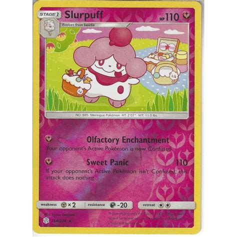 Pokemon Trading Card Game Slurpuff Rare Reverse Holo Sm