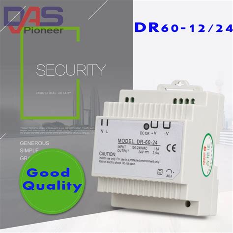 DR 60 fuente de alimentación de carril Din 60W 24V 2 55A fuente de