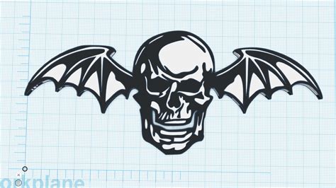 Avenged Sevenfold Deathbat Logo Wall Decor by TacktiCal | Download free STL model | Printables.com