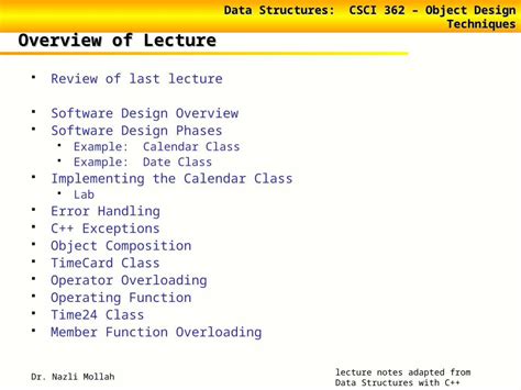 Ppt Data Structures Csci Object Design Techniques Data