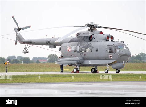 Soviet made Polish Navy anti submarine helicopter Mi-14 PL in Gdynia ...