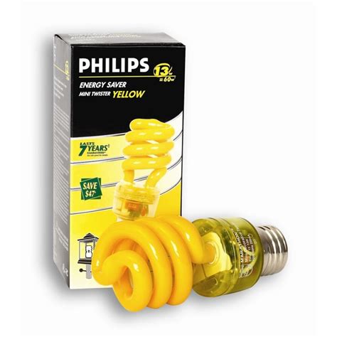 Philips 13w Mini Twister Energy Saver Yellow The Home Depot Canada