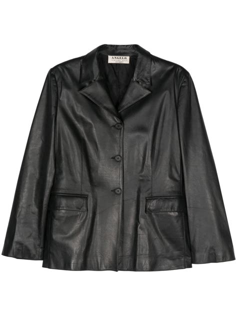 A N G E L O Vintage Cult Veste En Cuir Revers Crant S Ann Es