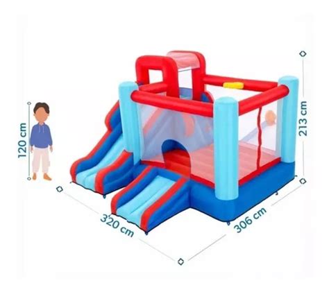 Bestway Brincol N Inflable Con Resbaladilla Y Soplador Env O Gratis