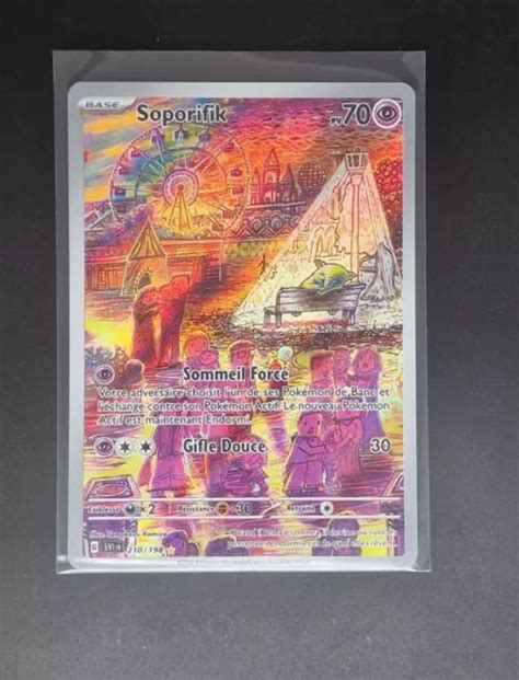 CARTE POKÉMON SOPORIFIK Secrète 210 198 Ecarlate et Violet FR