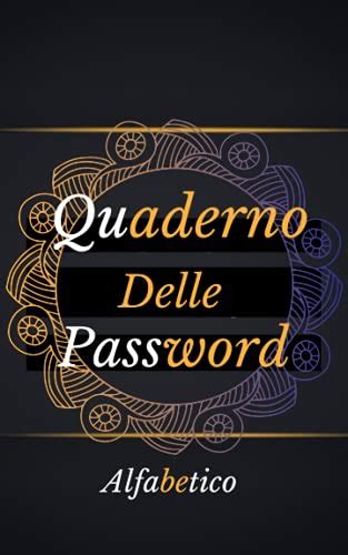 Quaderno Delle Password Alfabetico Diario Con Pagine In Ordine