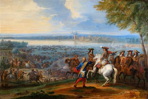 Proantic Le Passage Du Rhin Par Louis XIV Et Son Armée Signé Adam Fr