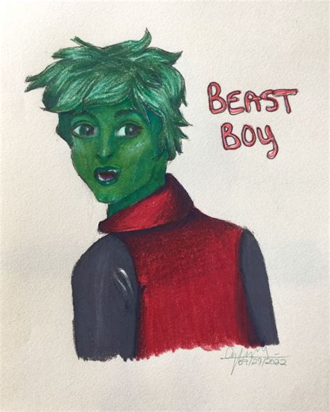 Beast Boy Fanart in 2022 | Beast boy, Fan art, Beast